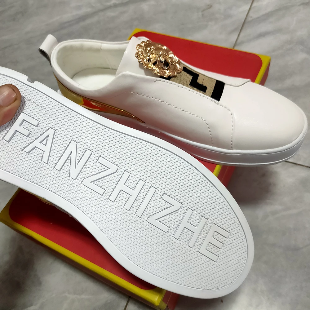 Лоферы мужские высокие брендовые дизайнерские повседневная обувь черные