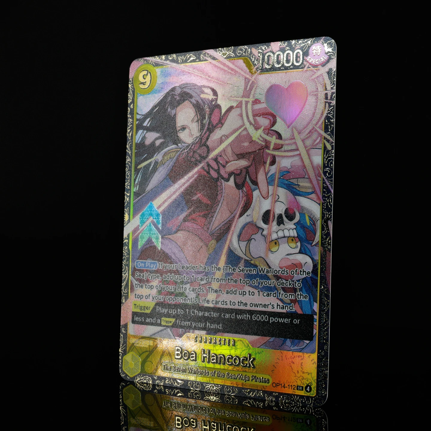 Фото Коллекционная карта One Piece TCG OPCG: Чемпионская карта Боа Хэнкок OP14-112 с текстурированной фольгой и горячим тиснением №3