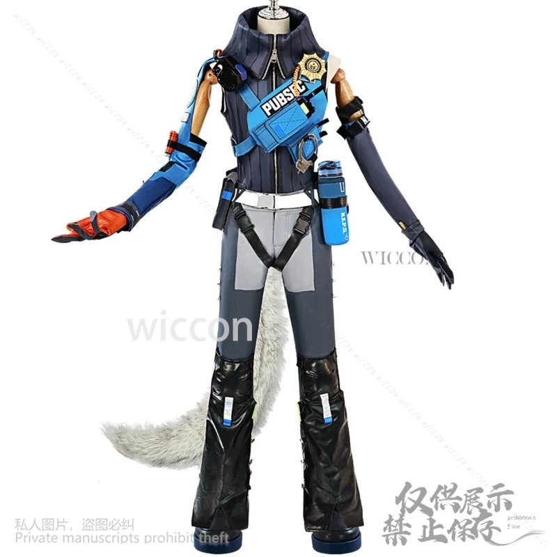 Anime Game Zenless Zone Zero Cosplay Seth Lowell Costume Party Uniform Hallowen Play Role Clothes Furry Tail Shoes Customized