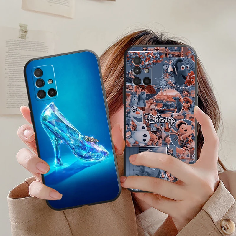 

Disney Frozen Phone Cases For Samsung A51 5G A72 A52 A71 5G A32 5G Coque Soft Smartphone TPU Luxury Ultra Back Cover Shell