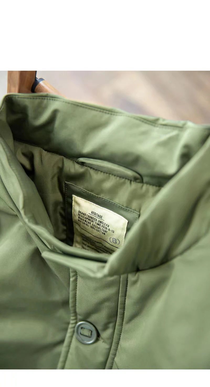 Men's Jacket Men's Coat Pilot's Cotton Padded Jacket Oversize Clothes Loose Top Keep Warm In Winter Casual Fashion