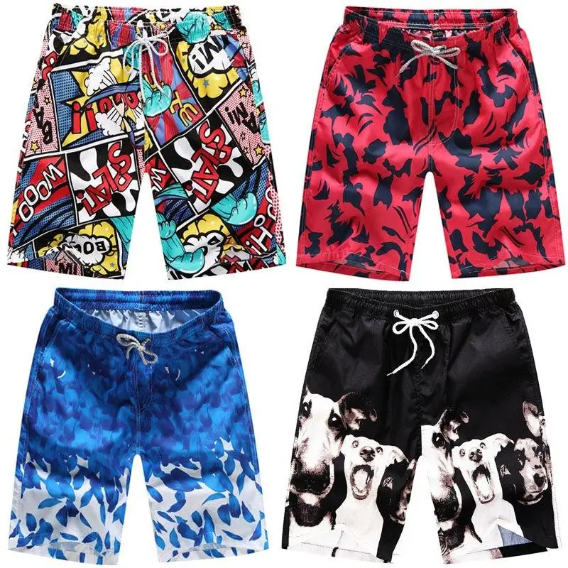 

2021 Summer New Casual Shorts Men Printed Beach Shorts Mens Quick Dry Board Shorts For Men Beachwear Short Pants Men Clothing