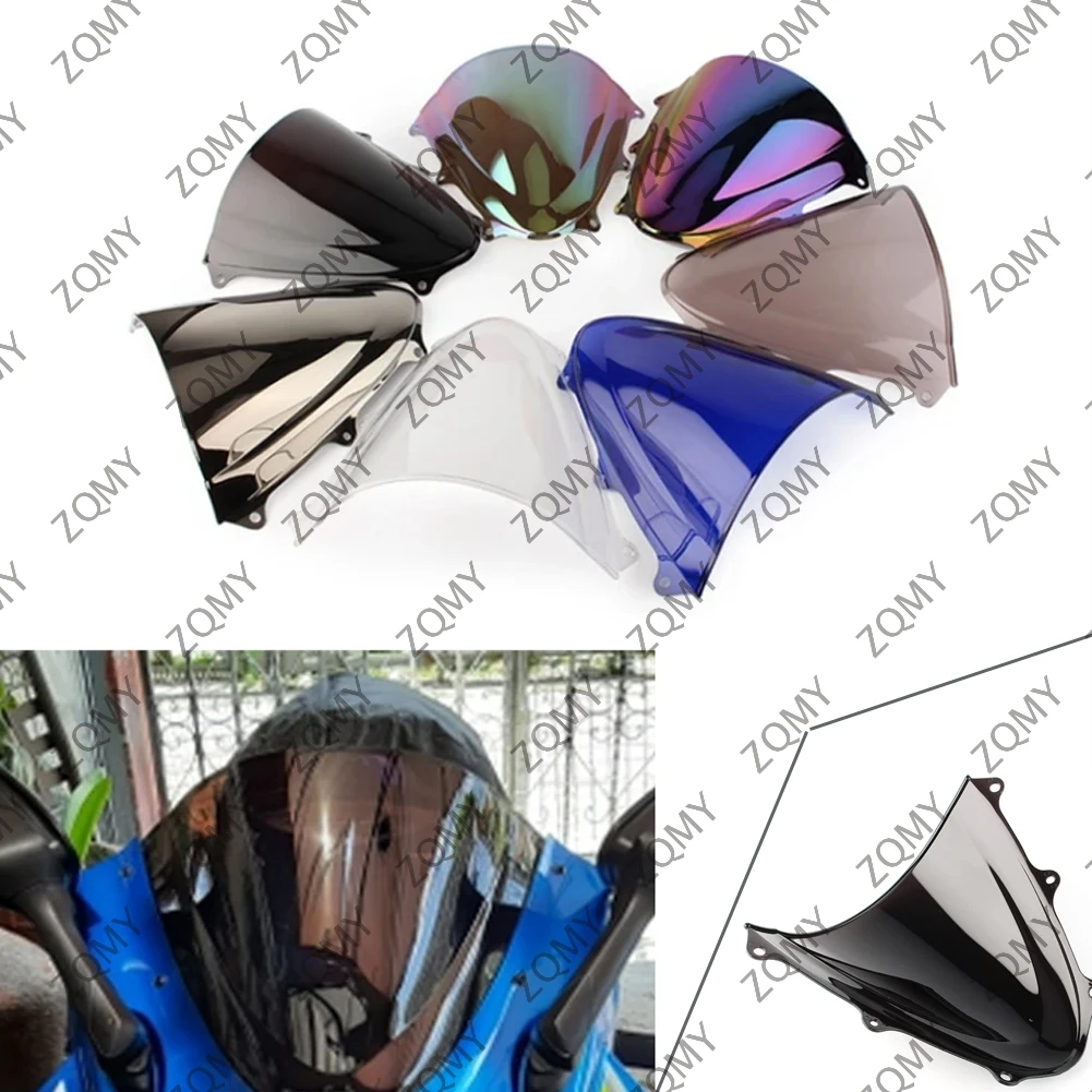Лобовое стекло мотоцикла с двойным пузырем для Suzuki GSXR 600 750 GSXR600 GSXR750 2011 2012 2013 2014 2015
