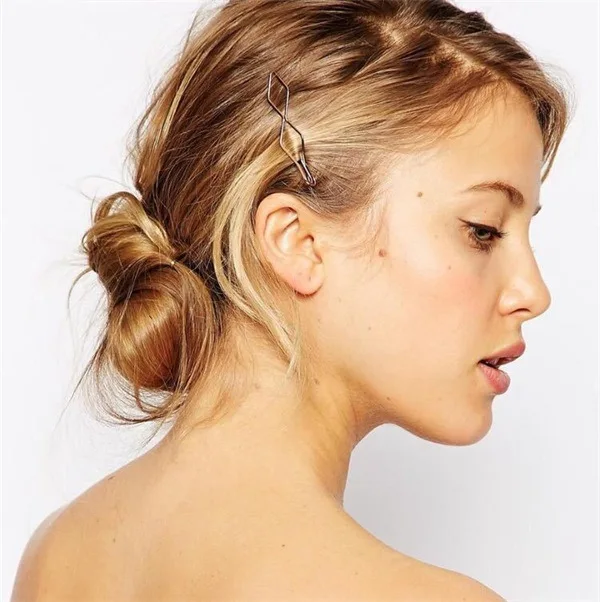 

2022 New Women Girls Hairpins Side Clip Hair Jewelry Trendy Geometric Headwear Fashion Hair Accessories Barrettes for Girls
