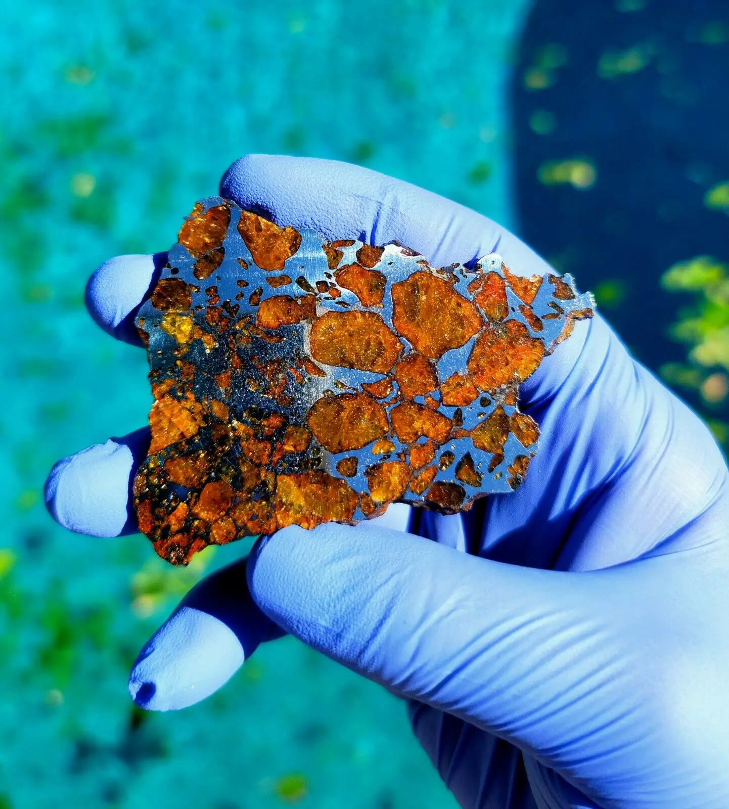 

Метеорит имилак палласит-PMG 37,122 г нарезанный музей лучшего качества