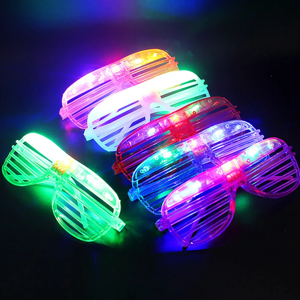 10/20/50 Pcs Glow In The Dark Party Glasses Light Up LED Glasses Neon Party Favors Sunglasses for Kids Adults Birthday Christmas