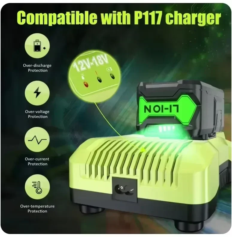 6Ah для RYOBI P108 18 V One + Plus аккумулятор Вольт литий-ионные электроинструменты P104 P107