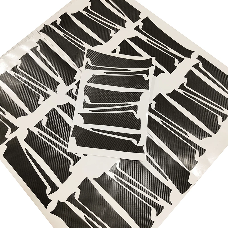 3D 4D Черная защитная пленка из углеродного волокна предварительно разрезанные