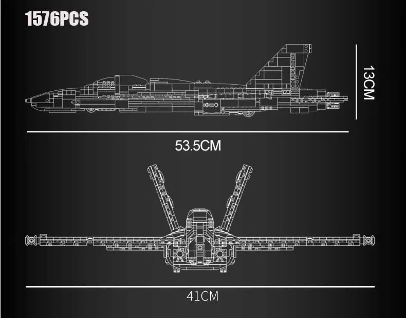 Конструктор серии современных самолетов совместимый с Lego высокотехнологичный