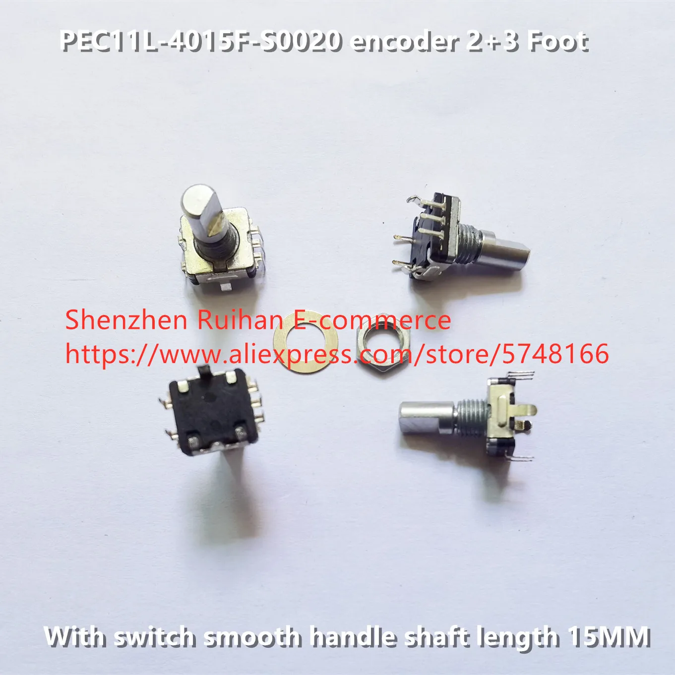 Оригинальный новый 100% PEC11L-4015F-S0020 энкодер с переключателем гладкая ручка длина вала 15 мм