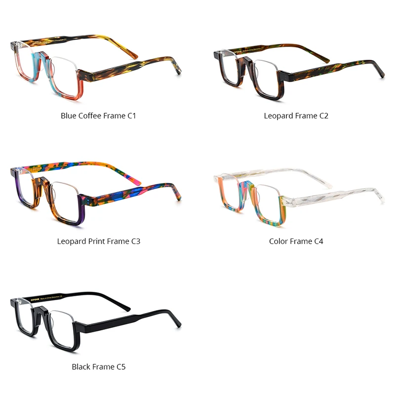 HEPIDEM ацетатные очки в оправе мужские полуоправы квадратные по рецепту женские