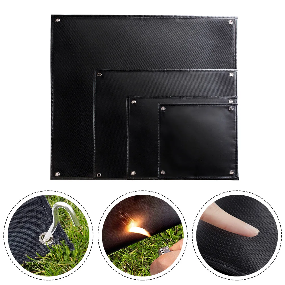 

Outdoor Camping Barbecue Fireproof Cloth Insulation Pad Strong Flame Retardant Easy To Clean Camping Barbecue Fireproof Cloth
