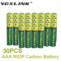 voxlink original r03p battery 30pcs 1 5v aaa zinc manganese dry battery no mercury dry battery for electric toy flashlight clock