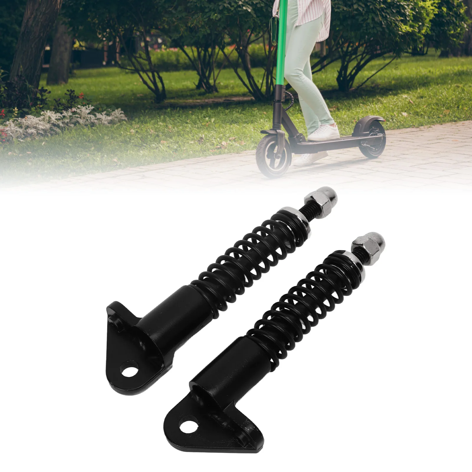 

1 пара 8-дюймовых электрических скутеров, передняя амортизирующая пружина из нержавеющей стали, гидравлическая пружина