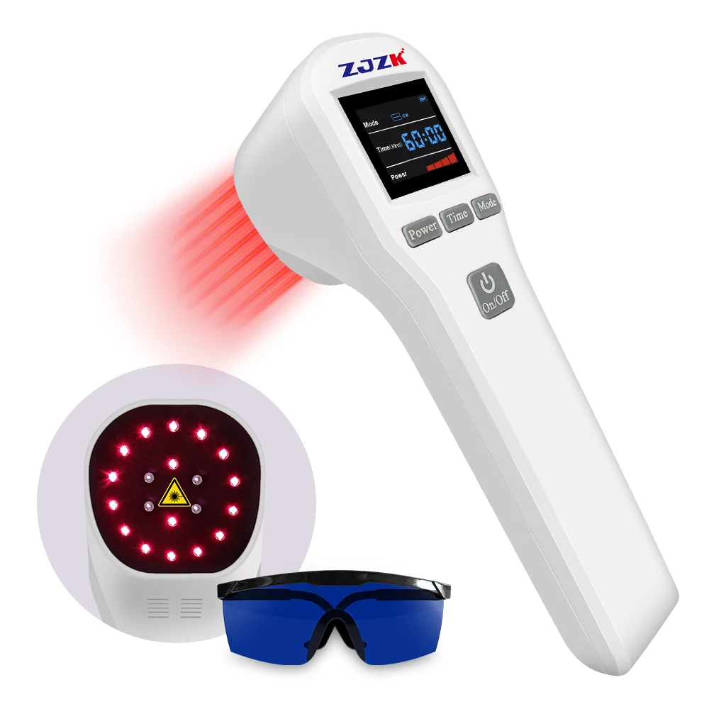 

ZJZK 808nm 650nm Physiotherapy Apparatus LLLT Cold Laser Therapy Equipment for Joint Pain Relief Sport Injury Sciatica Sprains