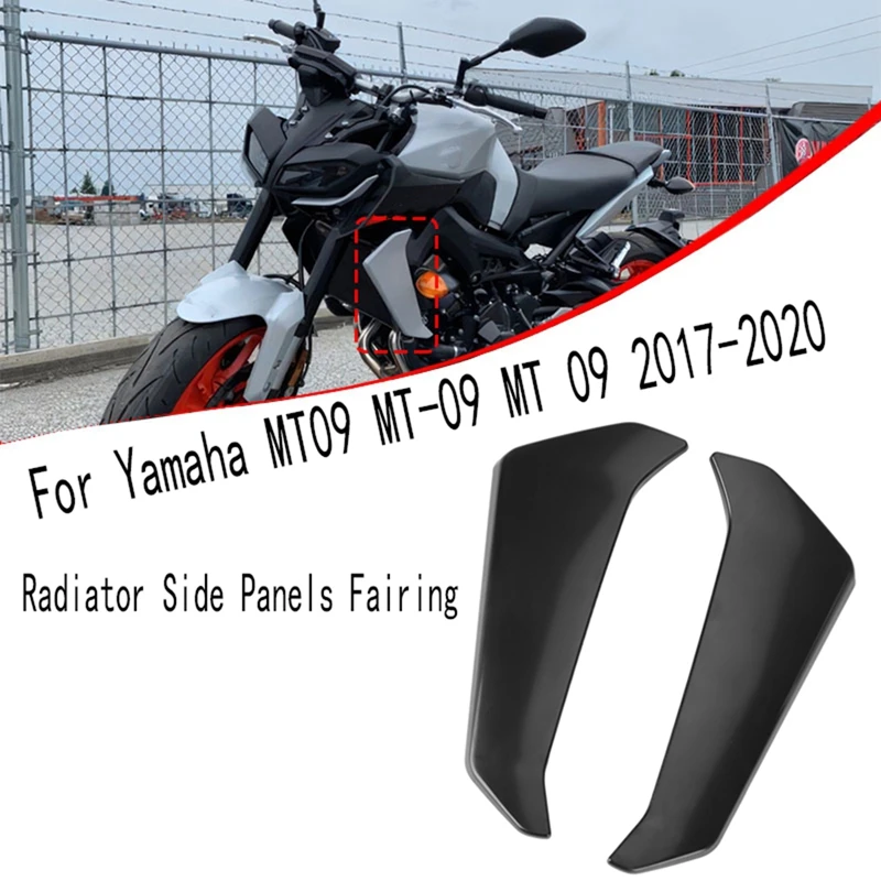 

Motorcycle Radiator Side Panels Protector Cover Fairing For Yamaha MT09 MT-09 MT 09 2017-2020
