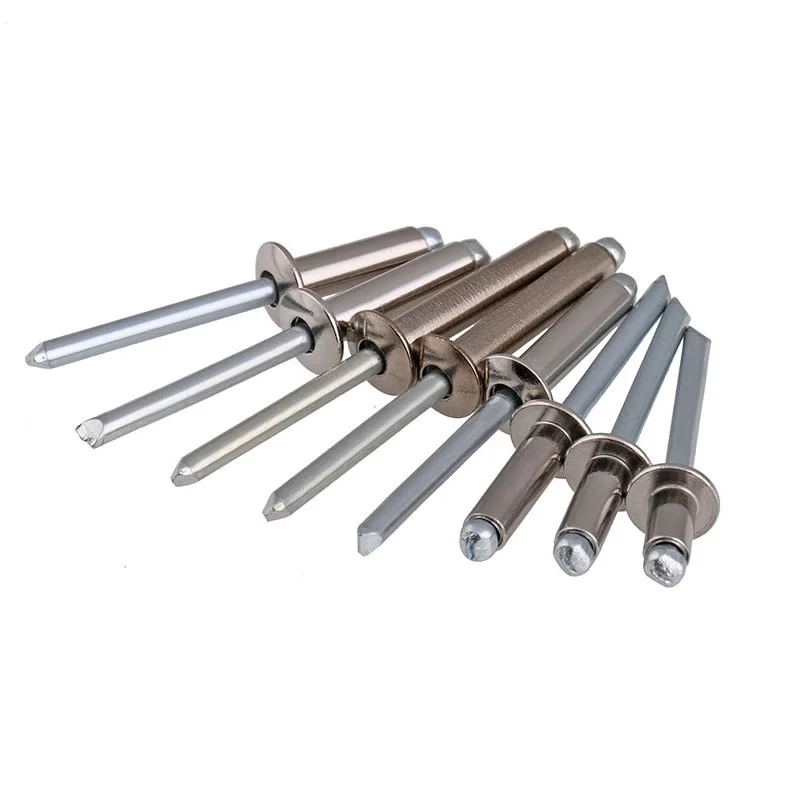 

50PCS 304 Stainless Steel M3.2 M4 M5 Domed head Pop Rivets Round Head Pop Rivets Open End Decoration Blind Rivets GB/T 12618