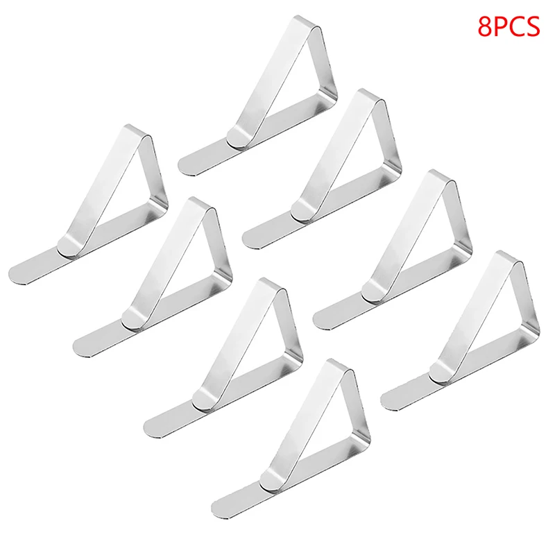 

8 шт., зажимы для скатерти из нержавеющей стали