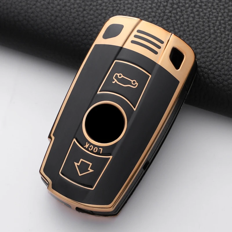 Фото Модный чехол для автомобильного ключа из ТПУ, брелок для BMW E90 E60 E70 E87 3 5 6 серии M3 M5 X1 X5 X6 Z4 E71 E72 E88 E89 E91 E92 Keychian №1