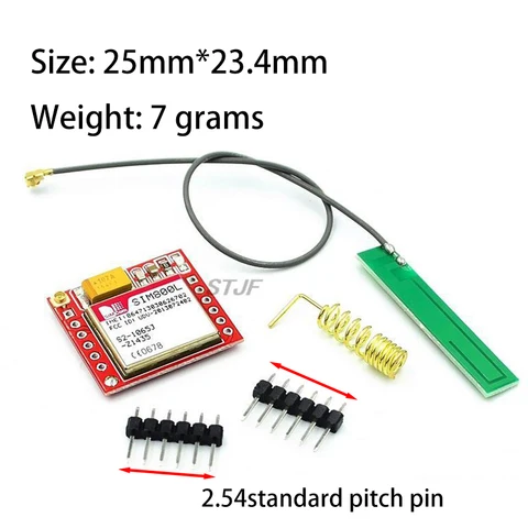 Самый маленький комплект модуля SIM800L GPRS GSM, основная плата карты MicroSIM, четырехдиапазонный последовательный порт TTL с антенной