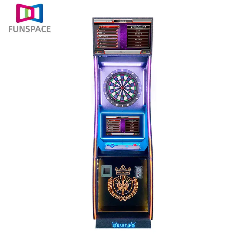 Funspace Dart Game Equipment Arcade Coin Operated Electronic Dart Game Machine at Great Prices