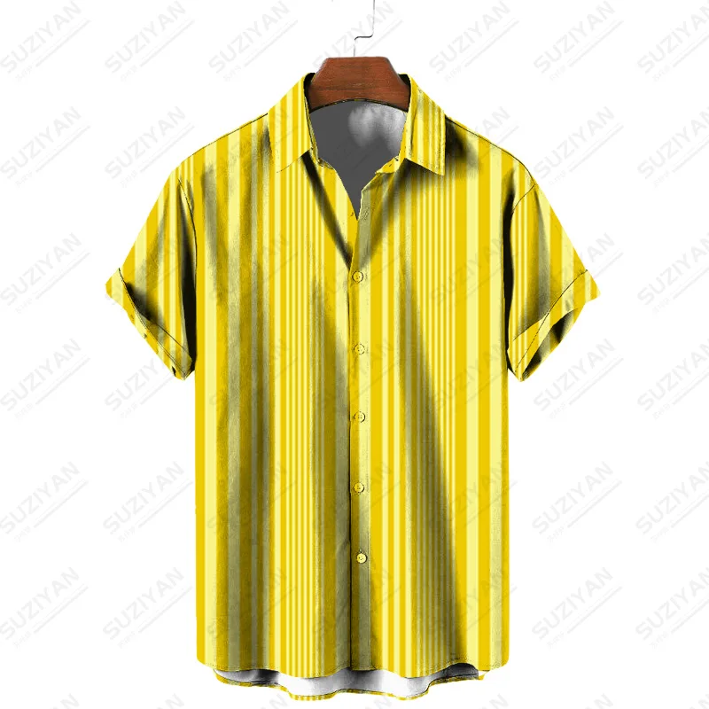 

Рубашка мужская в клетку, с цветочным принтом, в полоску