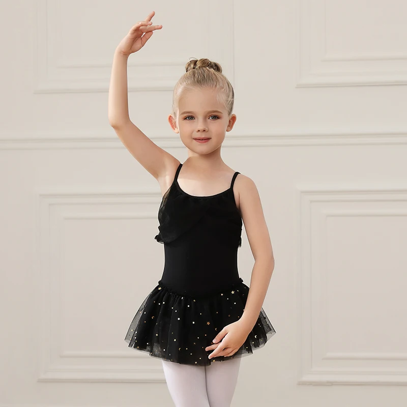 AOQUNFS Ballet Dress For Girls Sequined Skirt Children Ballet Dancewear Gymnastics Training Tutu Ballet Costume Kids Dance Skit