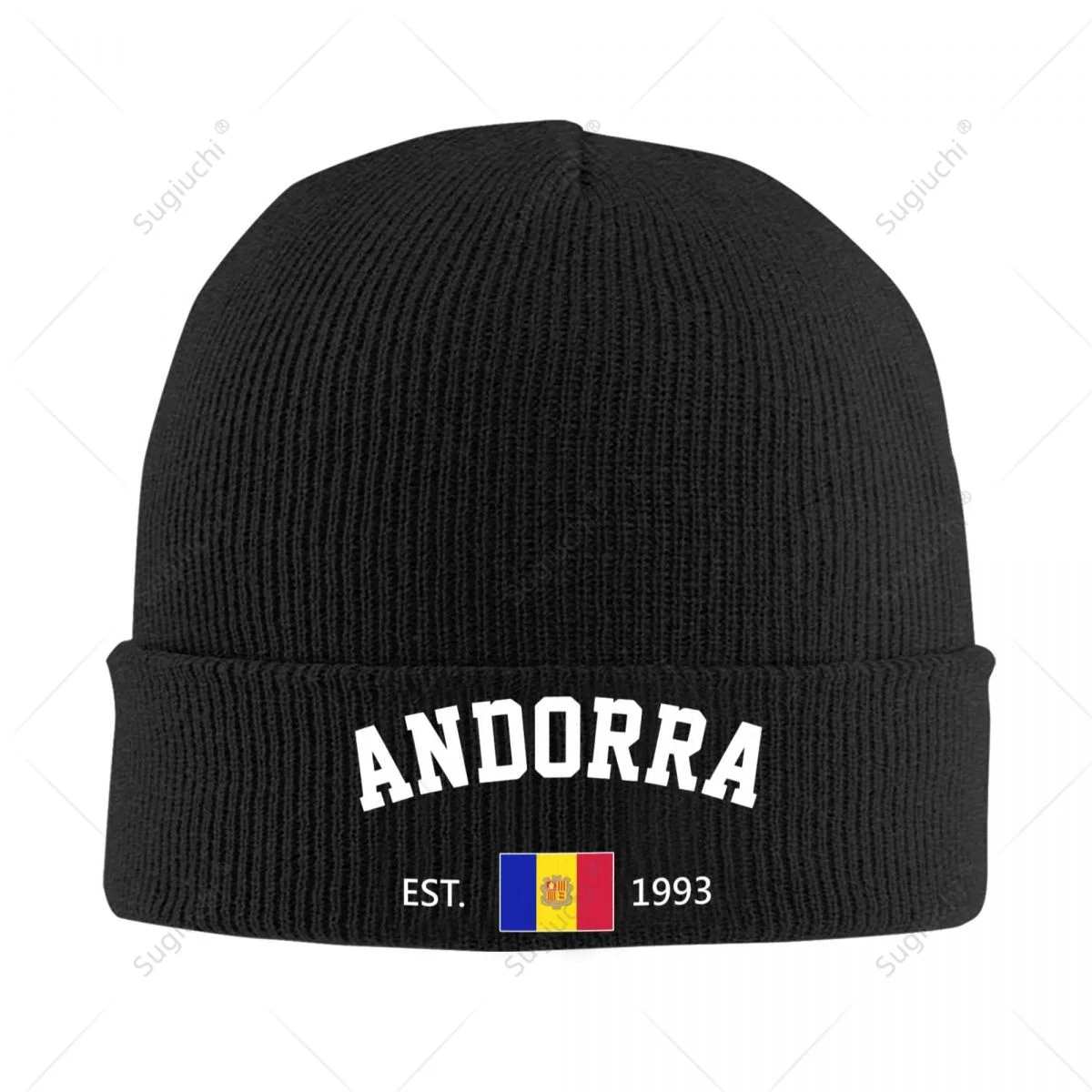 Вязаная шапка унисекс Andorra EST.1993 День независимости для мужчин женщин и мальчиков