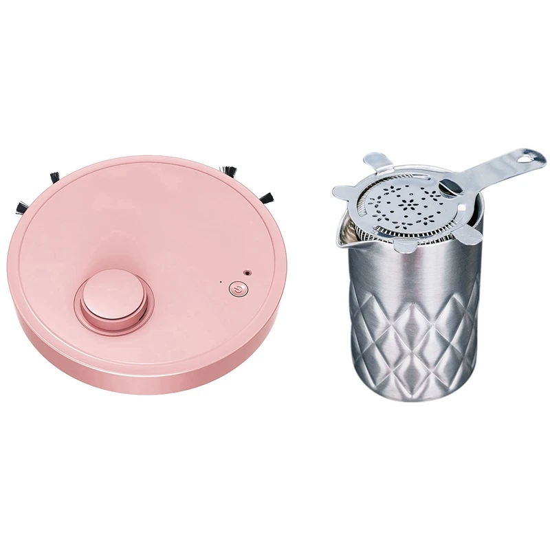 

Stirring Tin Cocktail Mixing Glass Double-Walled & Robot Vacuum Cleaner With Strong 1200Pa Max Suction Mode