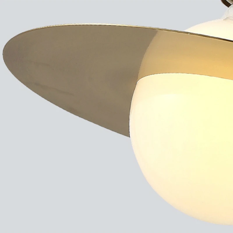 Nordic Light luxury copper pendant lights bedroom hanging lamp living room decoration restaurant light spherical shade | Лампы и