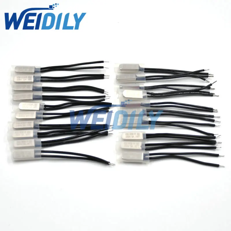 2 шт. термостат 10C-240C KSD9700 40C 45C 50C 55C 60C 65C биметаллический дисковый переключатель