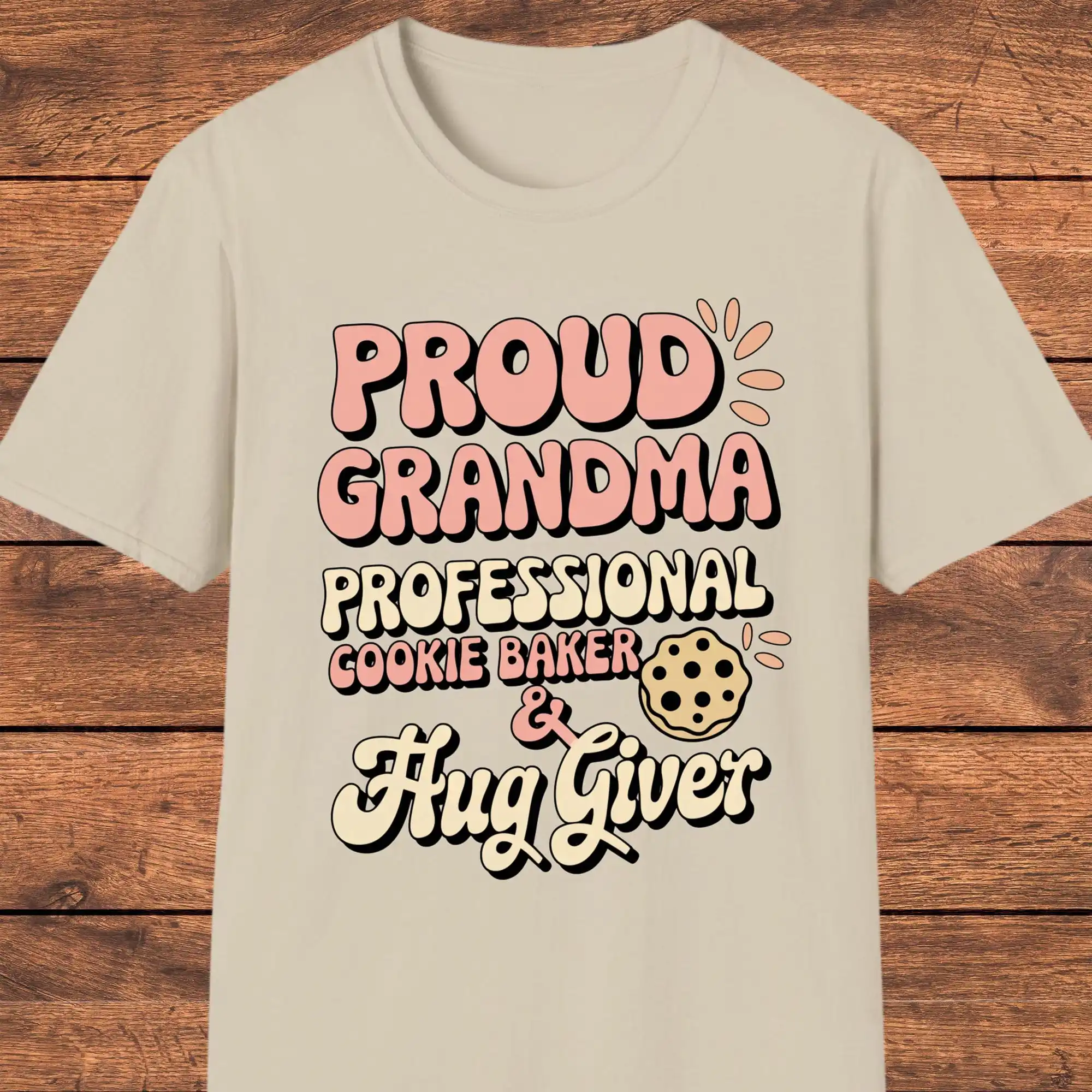 Футболка Proud Grandma Professional Cookie Baker эмоциональный подарок бабушке рубашка Hug Giver для