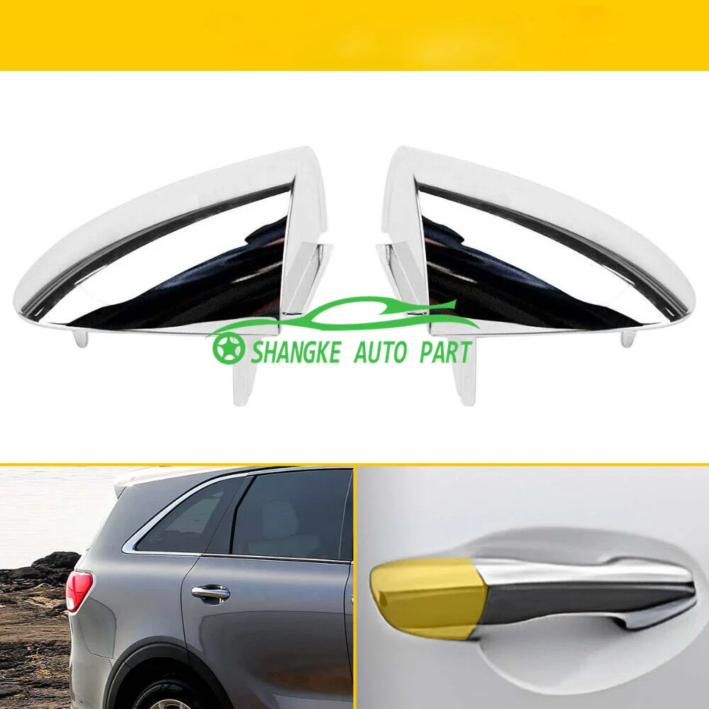 

Car Chrome Rear Left Right Door Handle Cover ABS OEM 83652C5010 83662C5010 Fits KKia SSorento 2.0L 2.4L 3.3L 2016-17-18-19-2020
