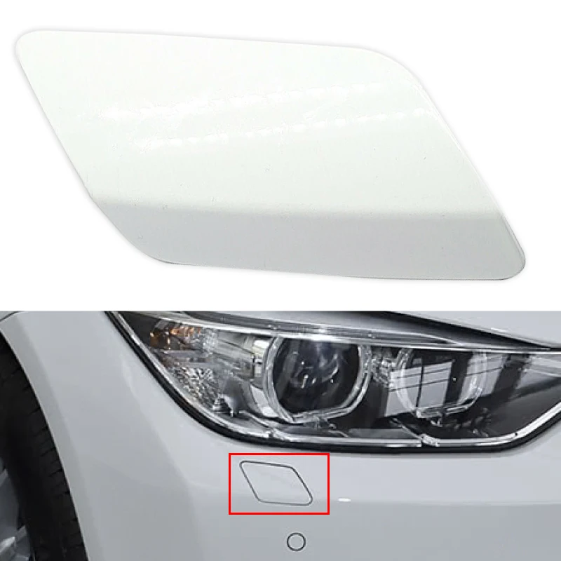 

Белая Автомобильная насадка на правый передний бампер, Омыватель фар, струйная насадка, колпачок, подходит для BMW 3 серии E92, E93, LCI Coupe Convertible ...