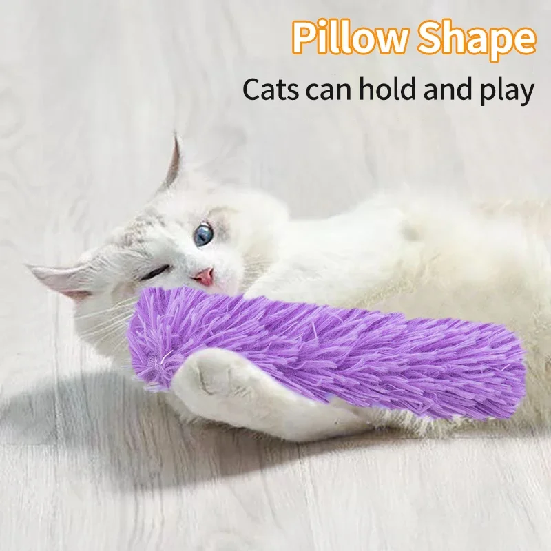

Plush Cat Toy with Catnip Cat Chew Toy Molar Cat Scratcher Pillow Natural Catnip Interactive Cat Toy Rascador Gato Esquinero