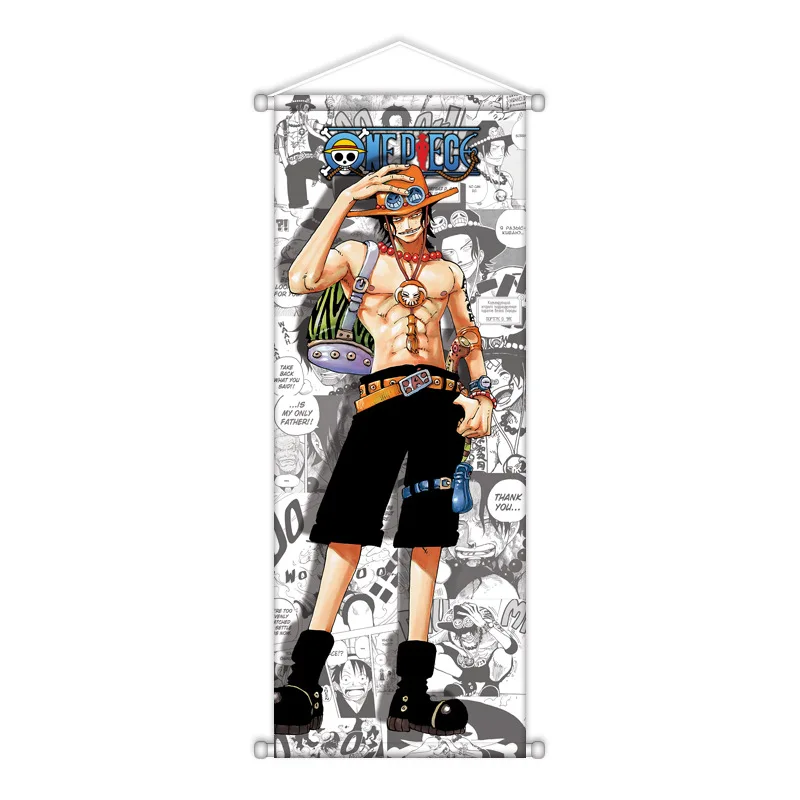 Фото Настенный плакат-свиток «One Piece» для гостиной и спальни, фоновое украшение, подарок на день рождения, лимитированная серия, индивидуальный дизайн №3