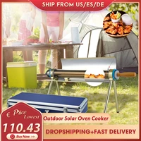 solar oven plus portable case 3 3lb large portable stove solar cooker kit outdoor solar grilling oven for hiking kitchen tools