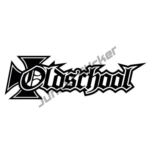 

OLD SCHOOL Vinyl Decal Tuning Hardcore Car Sticker Window Truck Camper JDM Refit Decals Waterproof Sticker Styling PVC15x5cm