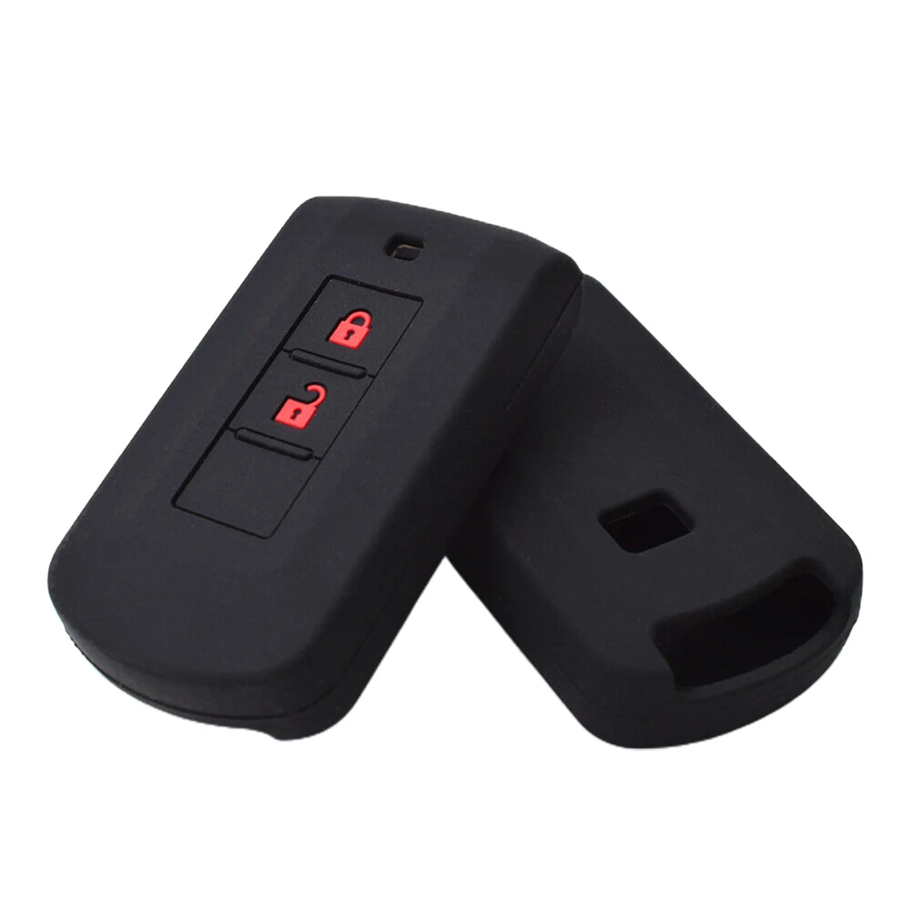 

1pcs Car Silicone Key Case Cover For Mitsubishi ASX Outlander Eclipse Pajero Remote Fob Smart 2-Key Key Case Car Accessories