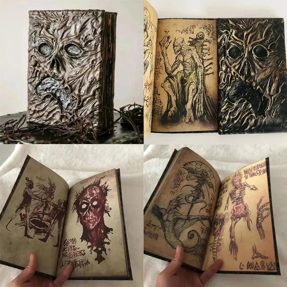

Волшебная книга Necronomicon, блокнот с изображением темного демона, зла, мертвецов, украшение для дома, реквизит из фильма ужасов, Детский Рождественский подарок, декор на Хэллоуин