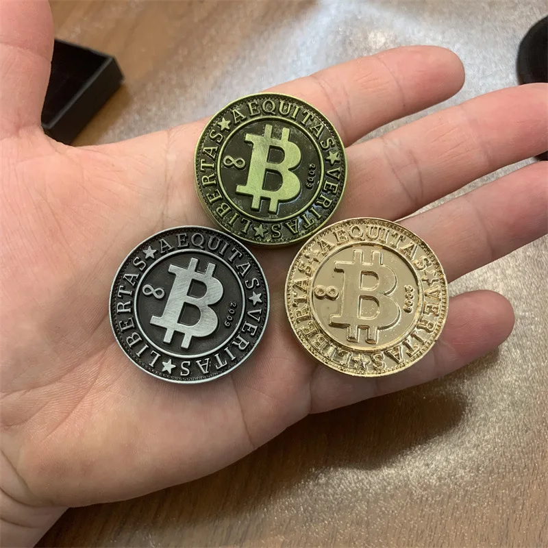 

Bitcoin Magnetic Haptic Coins EDC Adult Metal Fidget Toys Anti-stress Toys Autism ADHD Hand Spinner Stress and Anxiety Relief