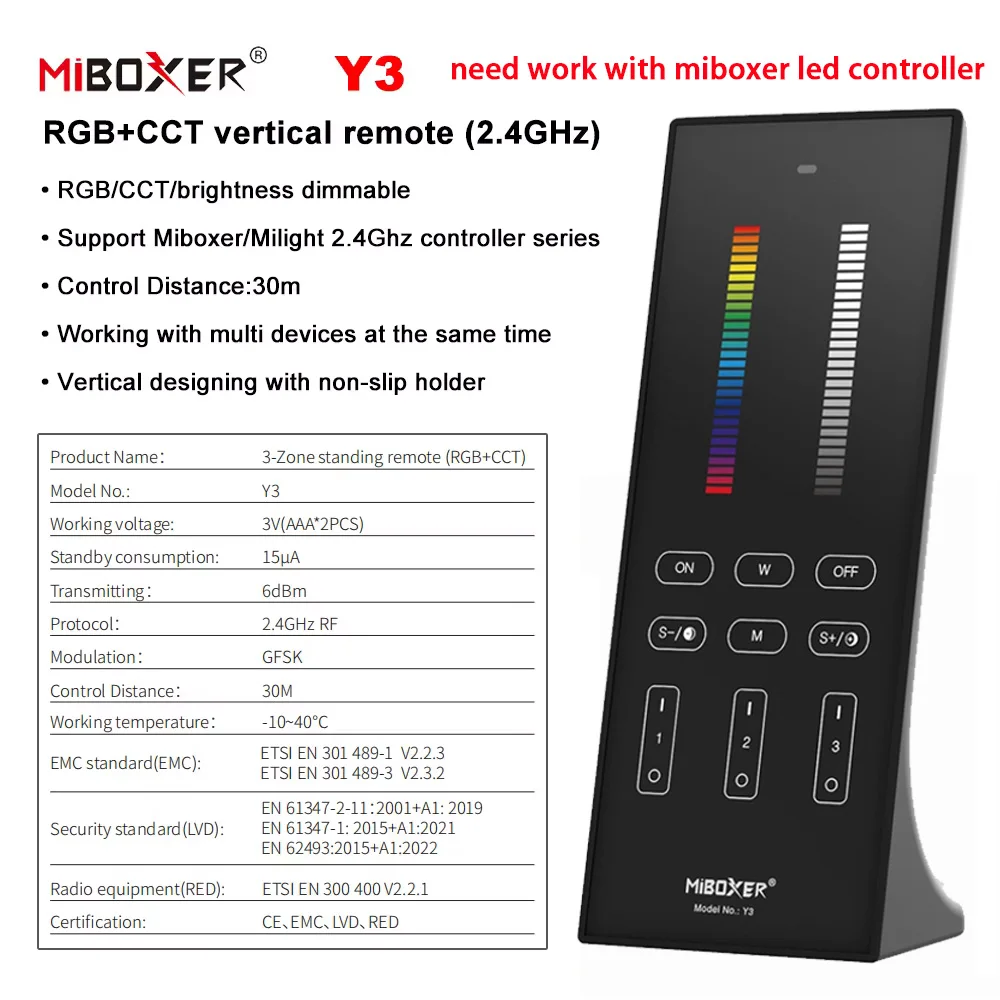 

YSRSAI RGB-контроллер 2 в 1 с пультом дистанционного управления