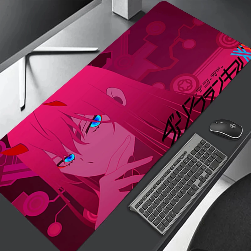 

Игровой коврик для мыши, большие компьютерные коврики для мыши, коврик для мыши Zero Two Darling In The Franxx, мягкий офисный коврик для мыши из натурального каучука