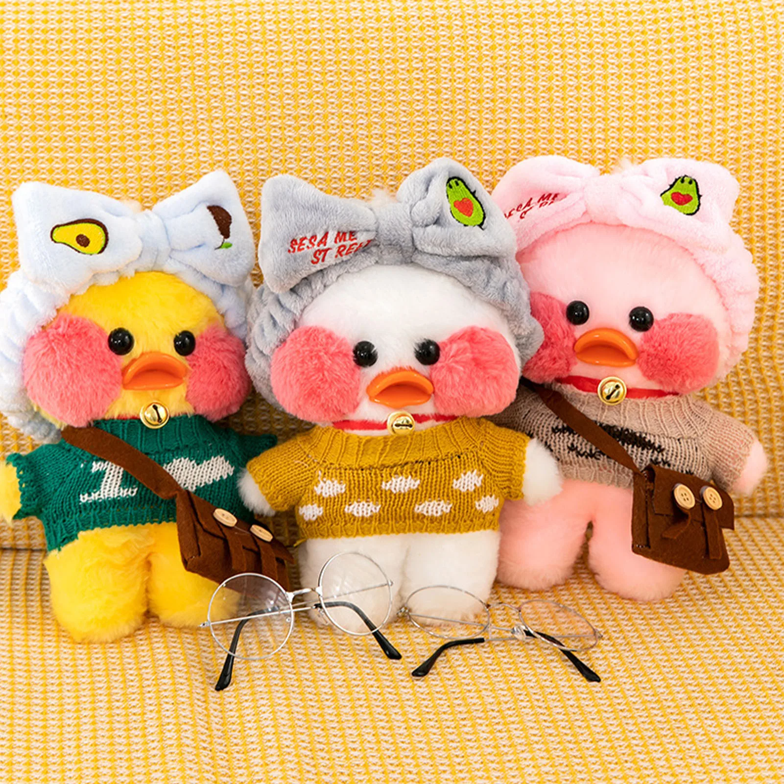 

30cm Duck Stuffed Animals Plush Duck Toy Cute Stuffed Animal Adorable Yellow Duck Kids Gifts Decorations for Home Office Decor