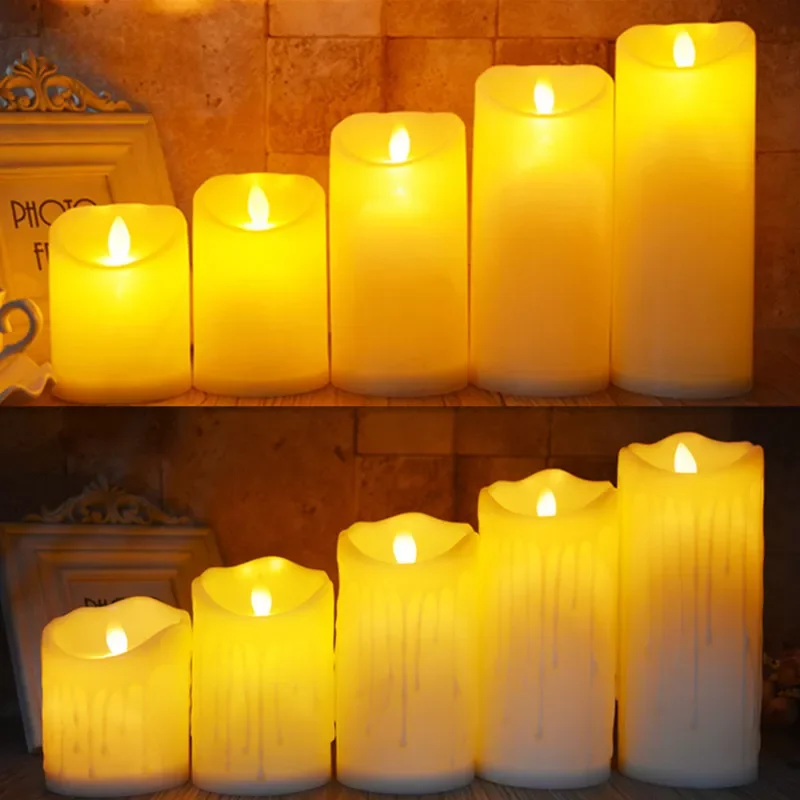 

LED Candles Battery Powered Led Tea Lights Christmas Decoration Flameless Candle Flickering LED Candle Light Home Decor Candles
