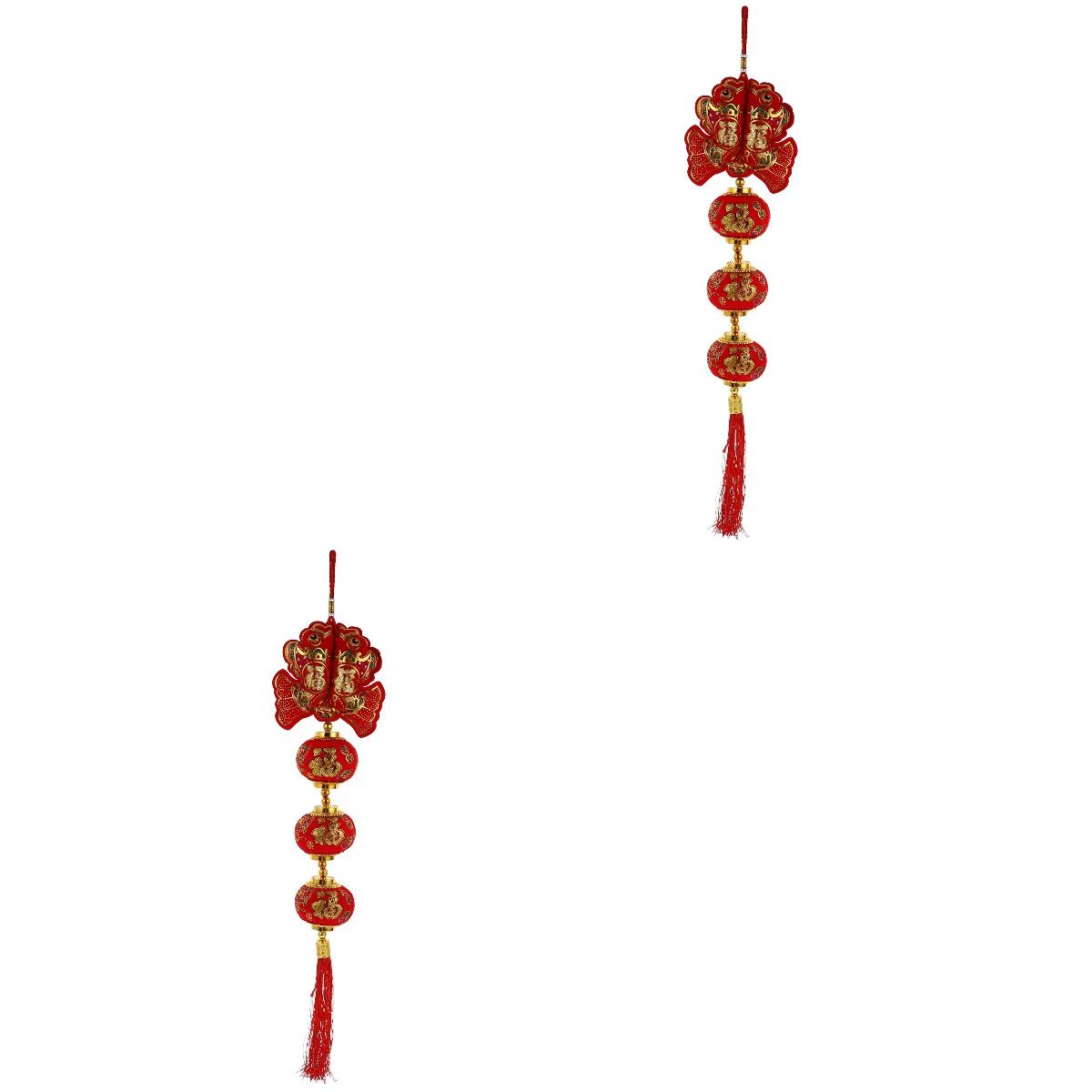 

Chinese New Year Lantern Decoration Spring Festival Ornaments Red Supplies Wedding Led Hanging Decorations Lanterns Ornament