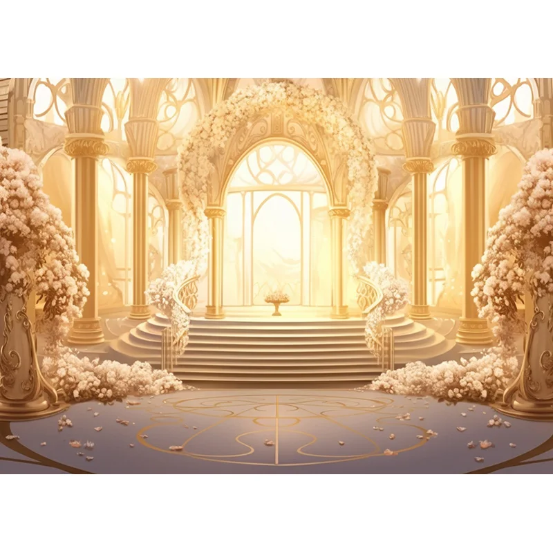 Фон для фотосъемки с цветочным принтом