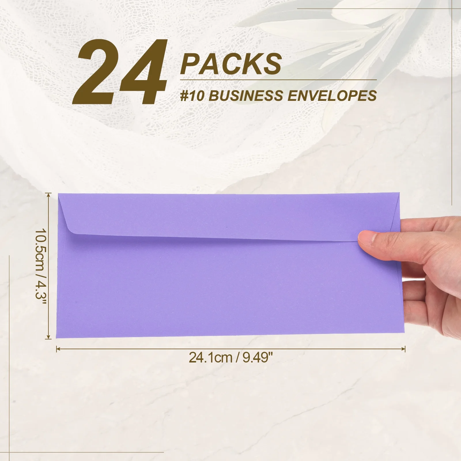 

24 шт. 24,1 см x 10,5 см цветные самозапечатывающиеся бумажные конверты размером Letter # 10 деловых конвертов для деловых свадебных приглашений