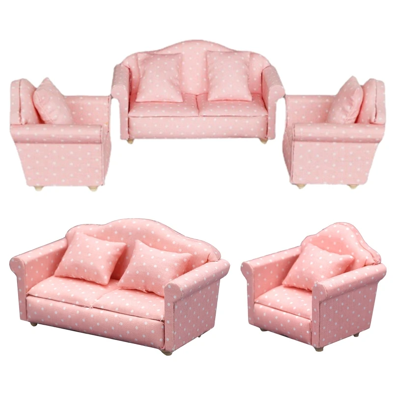 

Mini Dollhouse Sofa Chair for Girl Doll Miniature Furniture Toys Doll House