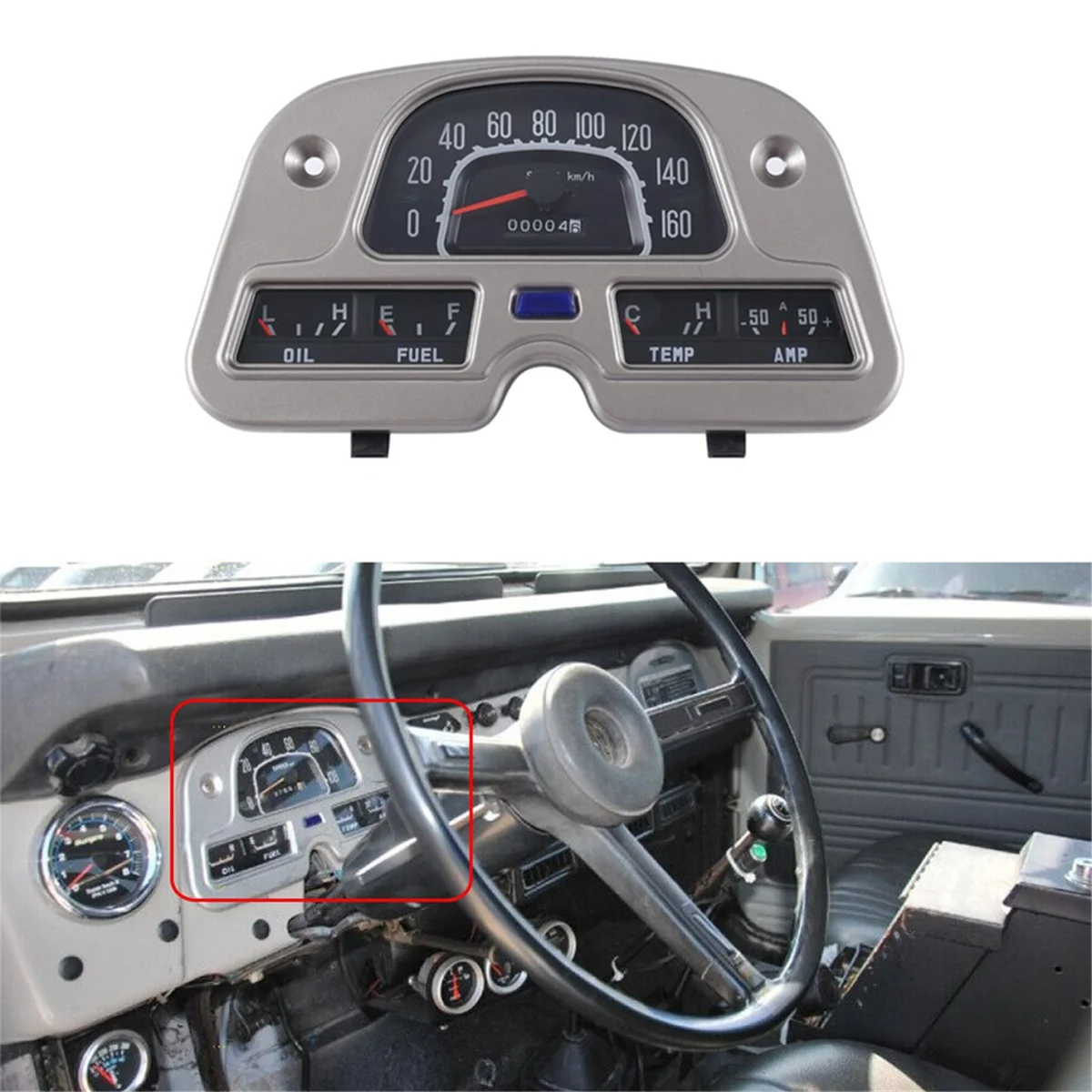 Для Toyota Land Cruiser FJ40 FJ45 BJ40 1979-85 спидометр манометр кластер 83100-60180